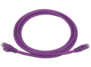PowerMAX Purple Cat.6 U/UTP T568B Patch Cord (LSZH) - with Divider
